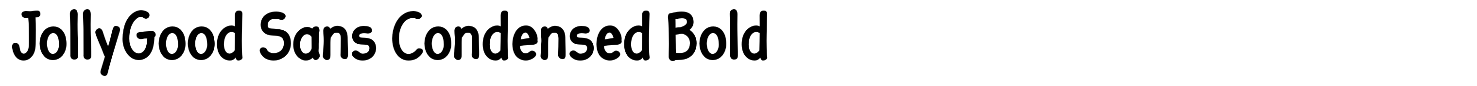 JollyGood Sans Condensed Bold